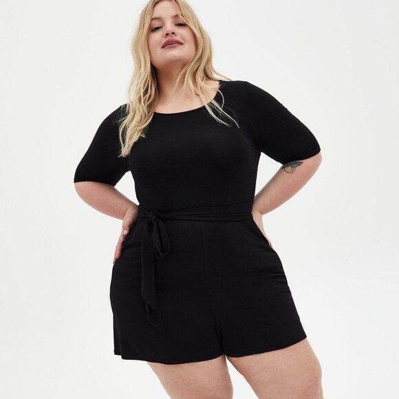 TORRID Black Super Soft Romper SIZE 3 - Picture 1 of 3